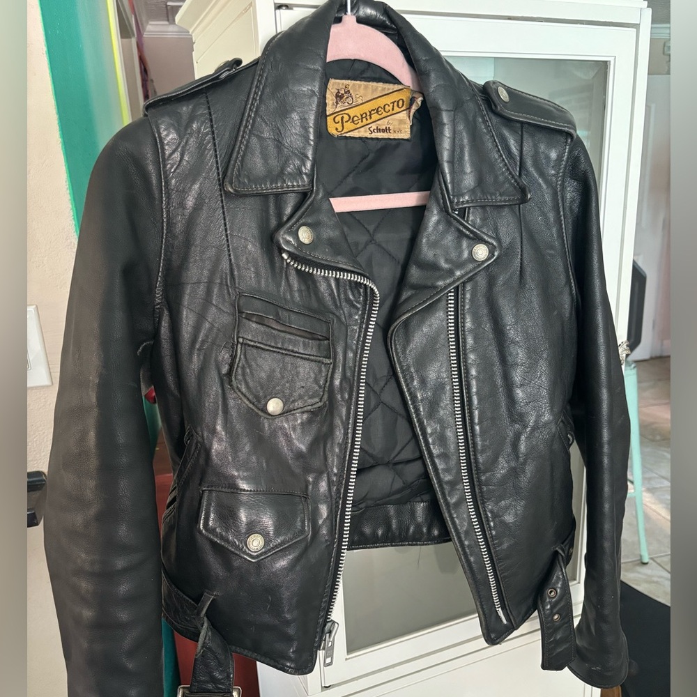 Vintage Schott Perfecto Leather Motorcycle Jacket